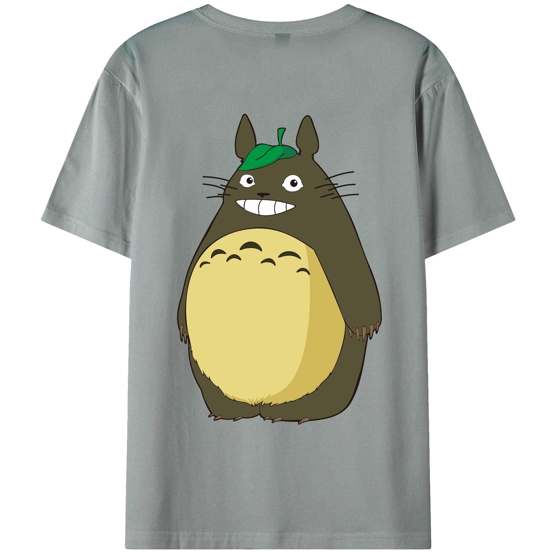 （画像用） となりのトトロ 草壁メイ 草壁サツキ My Neighbor Totoro Satsuki Kusakabe Mei Kusakabe 綿100％ メンズ半袖Tシャツ（バックプリント） 通気性